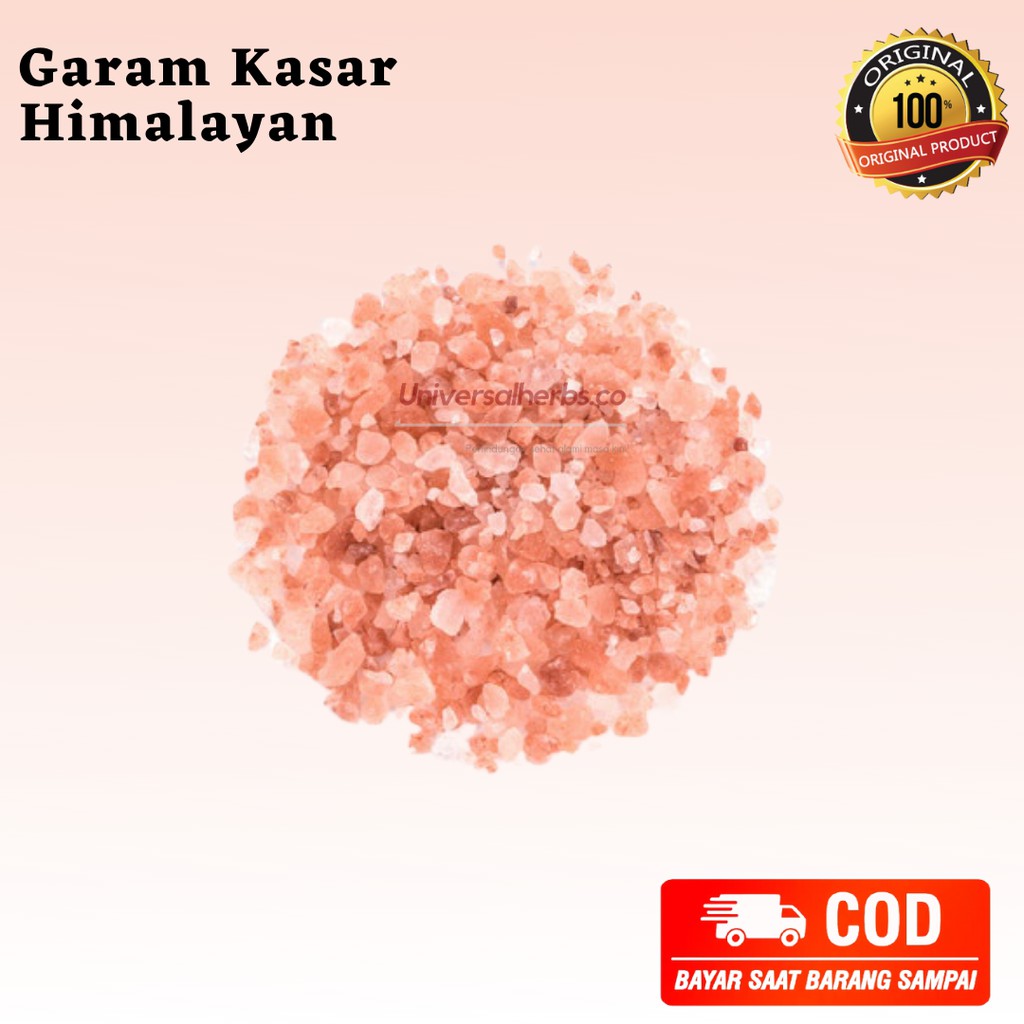 

Garam Himalaya Kasar 1 kg - Coarse Himalayan Pink Salt