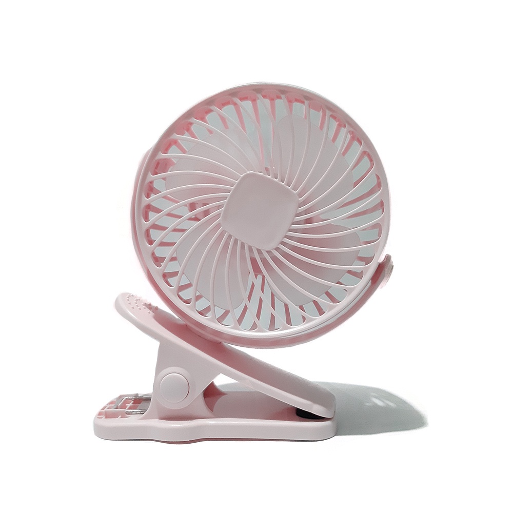 W-06 Mini Fan Clip Portable Rechargeable Kipas Angin