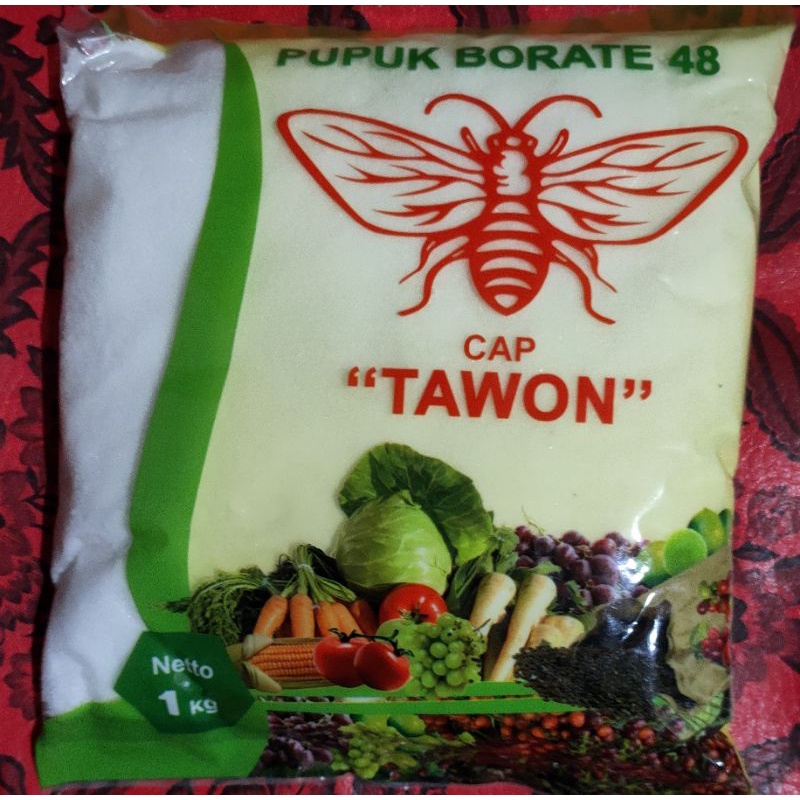 PUPUK BORATE 48 CAP "TAWON" KEMASAN 1KG