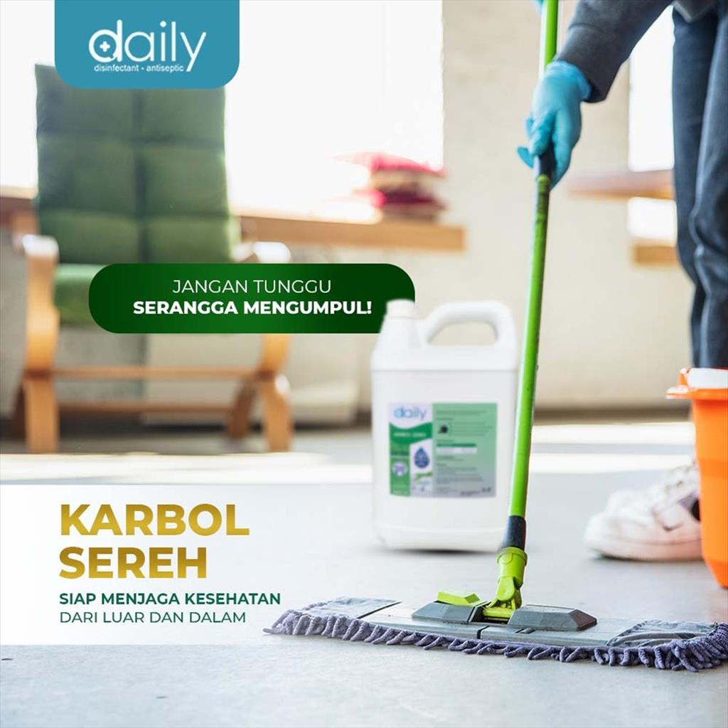 DAILY KARBOL SEREH 1 LITER KONSENTRAT PEMBERSIH LANTAI