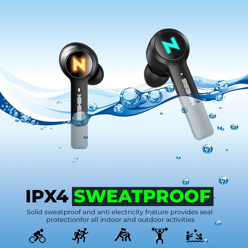 earphone gaming nyk nemesis Bluetooth 5.0 Tws rgb dual mode aurora W700 - In ear true wireless stereo w-700