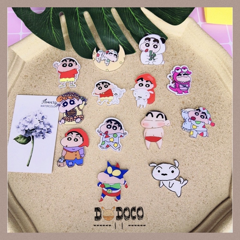 Bros Pin Baju Tas Lucu Motif Sinchan PIN-03