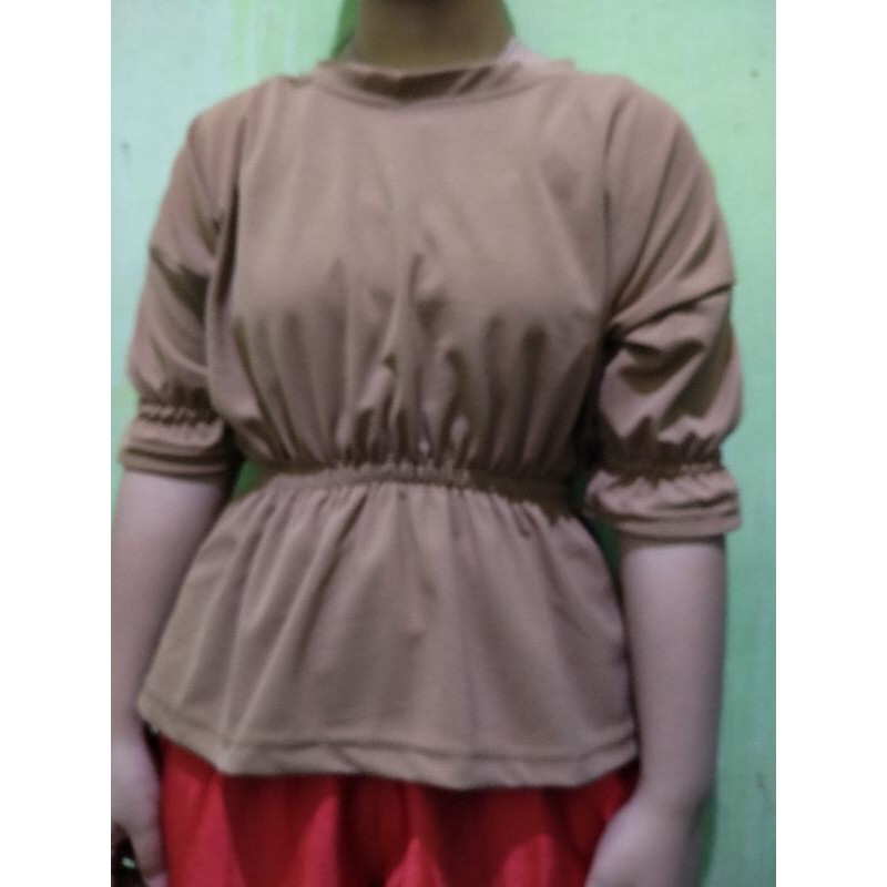 BLOUSE SHEVII TOP/LENGAN PENDEK KARET