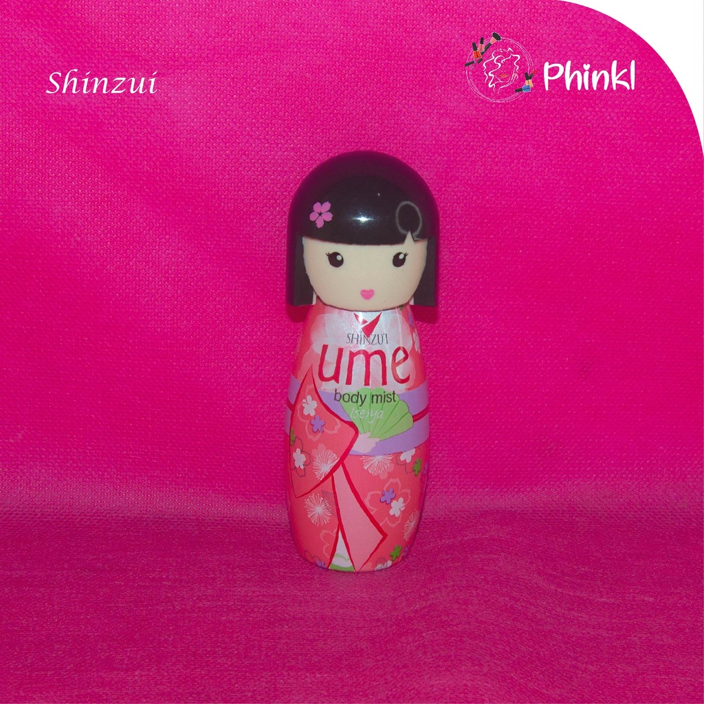 `ღ´ PHINKL `ღ´ SHINZUI UME Bodymist kokeshi body mist parfum imut jepang boneka