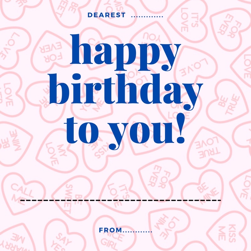 

[ADD ON] BIRTHDAY CARD