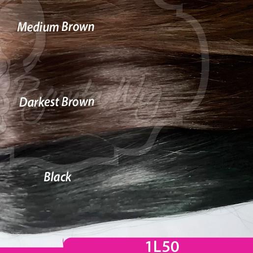 ☞ Hair Clip Hair Extension Clip STRAIGHT Lurus Big 1 Layer Hitam Coklat 1L50 ✼