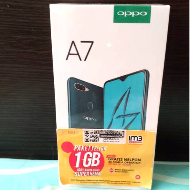 OPPO A7 RAM 4GB 64GB NEW MURAH BARU MASI SEGEL