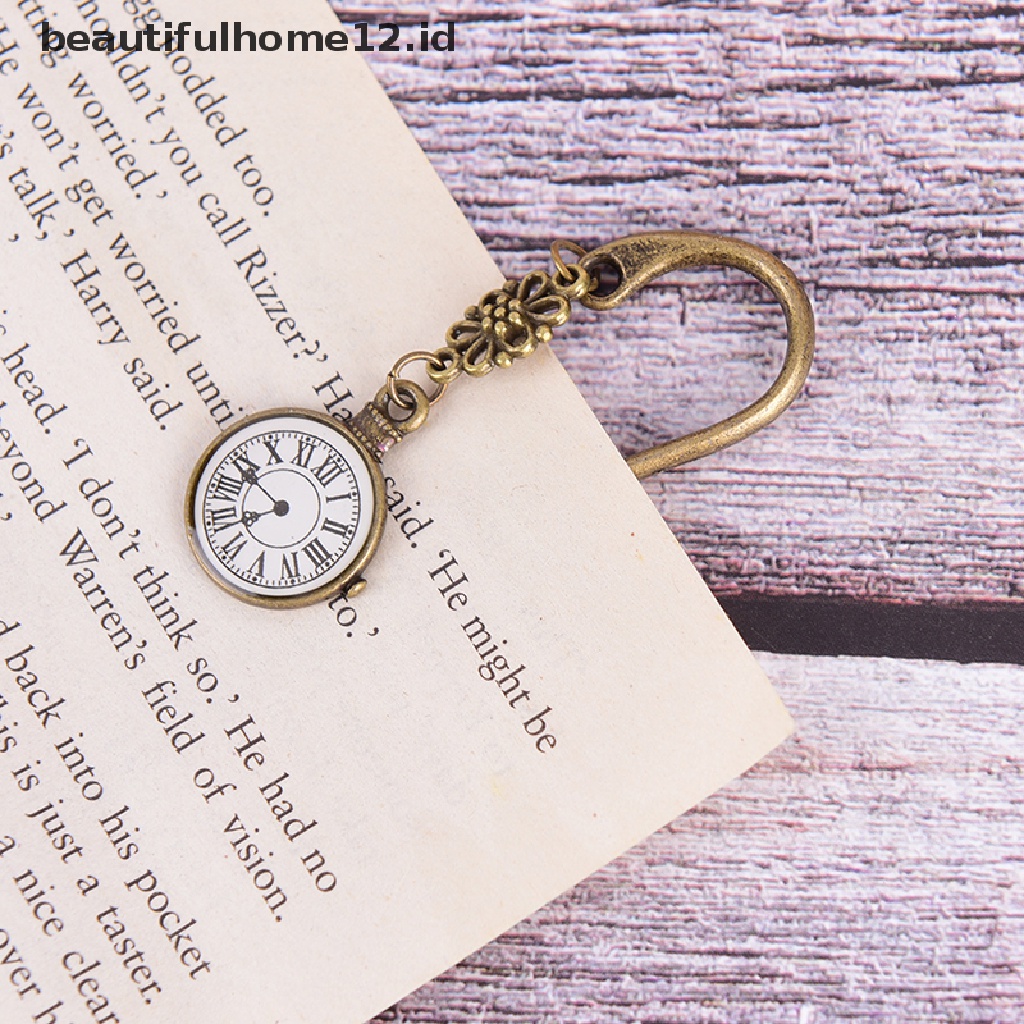 【beautifulhome12.id】 retro vintage metal alloy bronze bookmark document book mark label diy for gift .