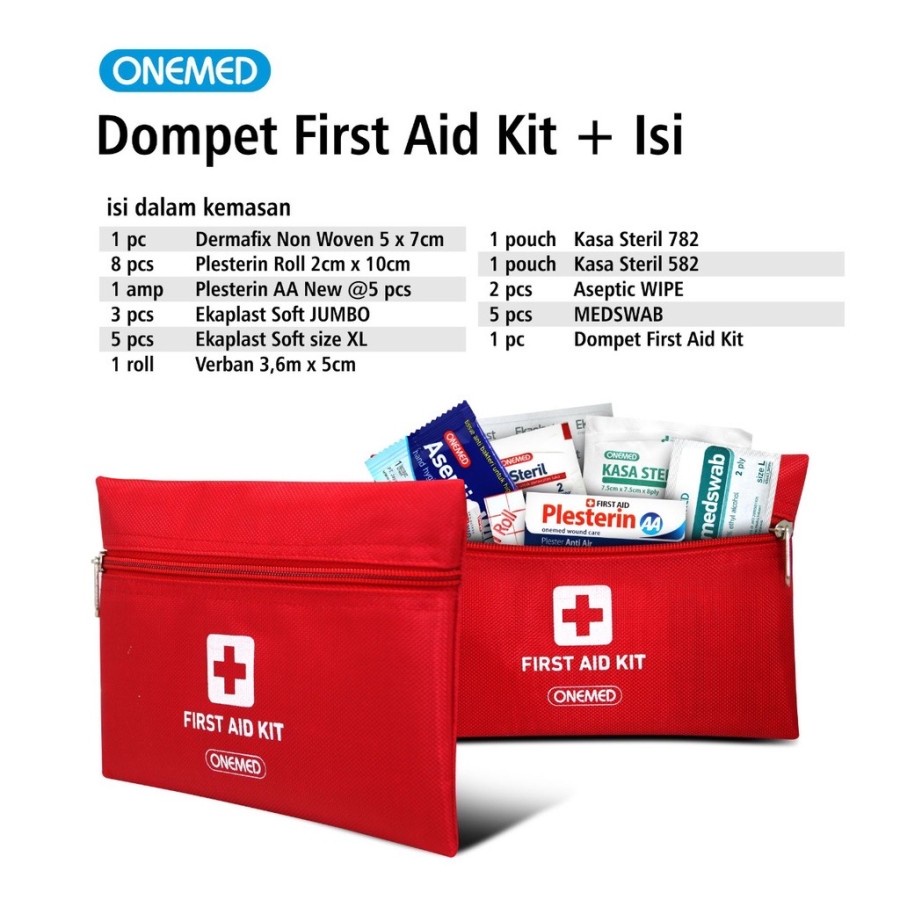 Cod Dompet Tas Kotak P3k Tempat Obat Lengkap Onemed isi