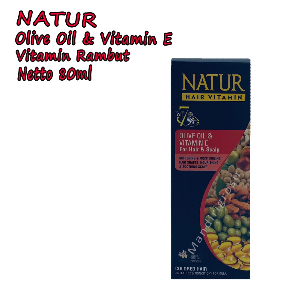 Natur* hair Vitamin * olive oil Vera Vit E * 80 Ml