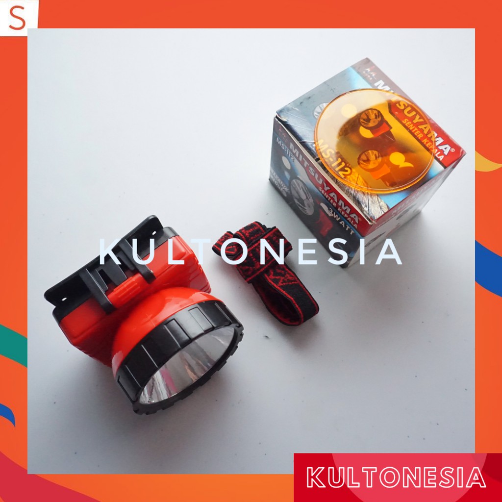 MS 112 Senter kepala headlamp 1 LED Mitsuyama