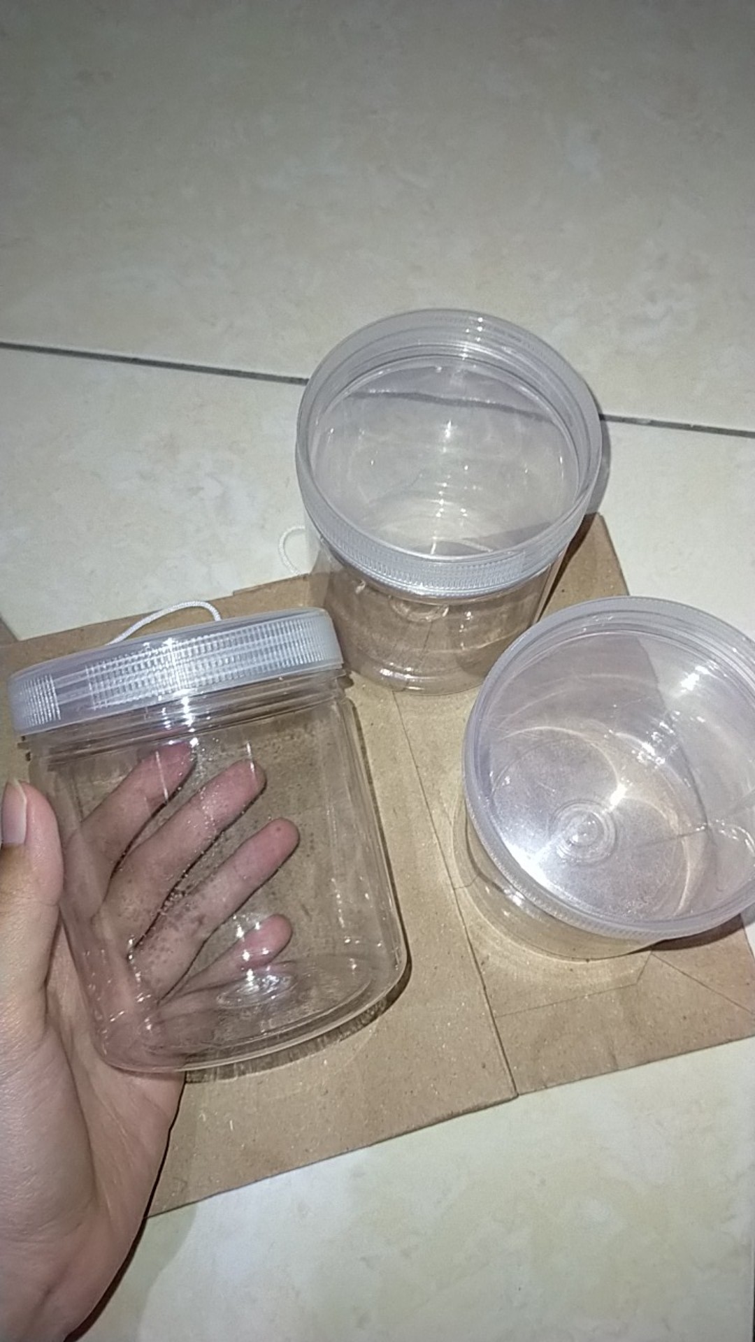 Toples Tabung Silinder / Cylinder - Toples Jar Plastik 500 Ml
