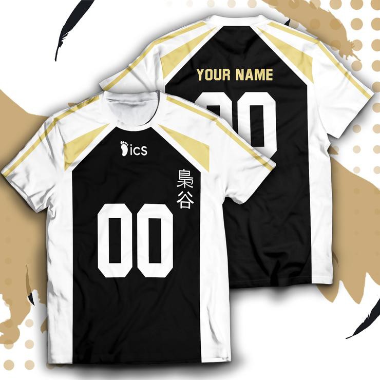 Jersey Baju Kaos Setelan Vollyball Baju Costume Anime Haikyuu Libero Fukurodani Team 2