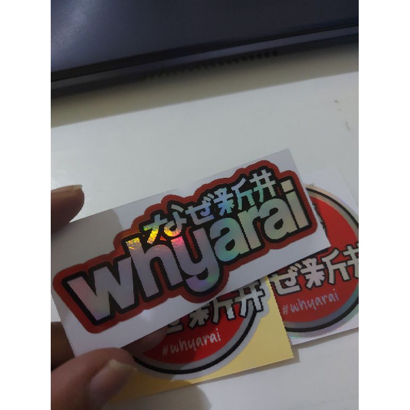 STICKER WHYARAI STIKER WHY ARAI HELM PRINCUTT