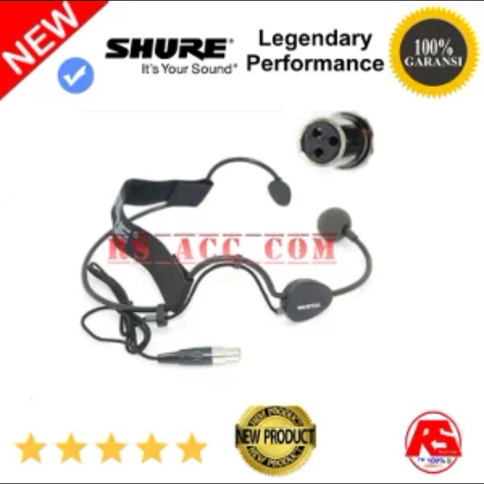 PAKET MIC CLIP ON JEPIT SHURE PGX4 PGX1 dan HEADSET WH30TQG PROFESSION