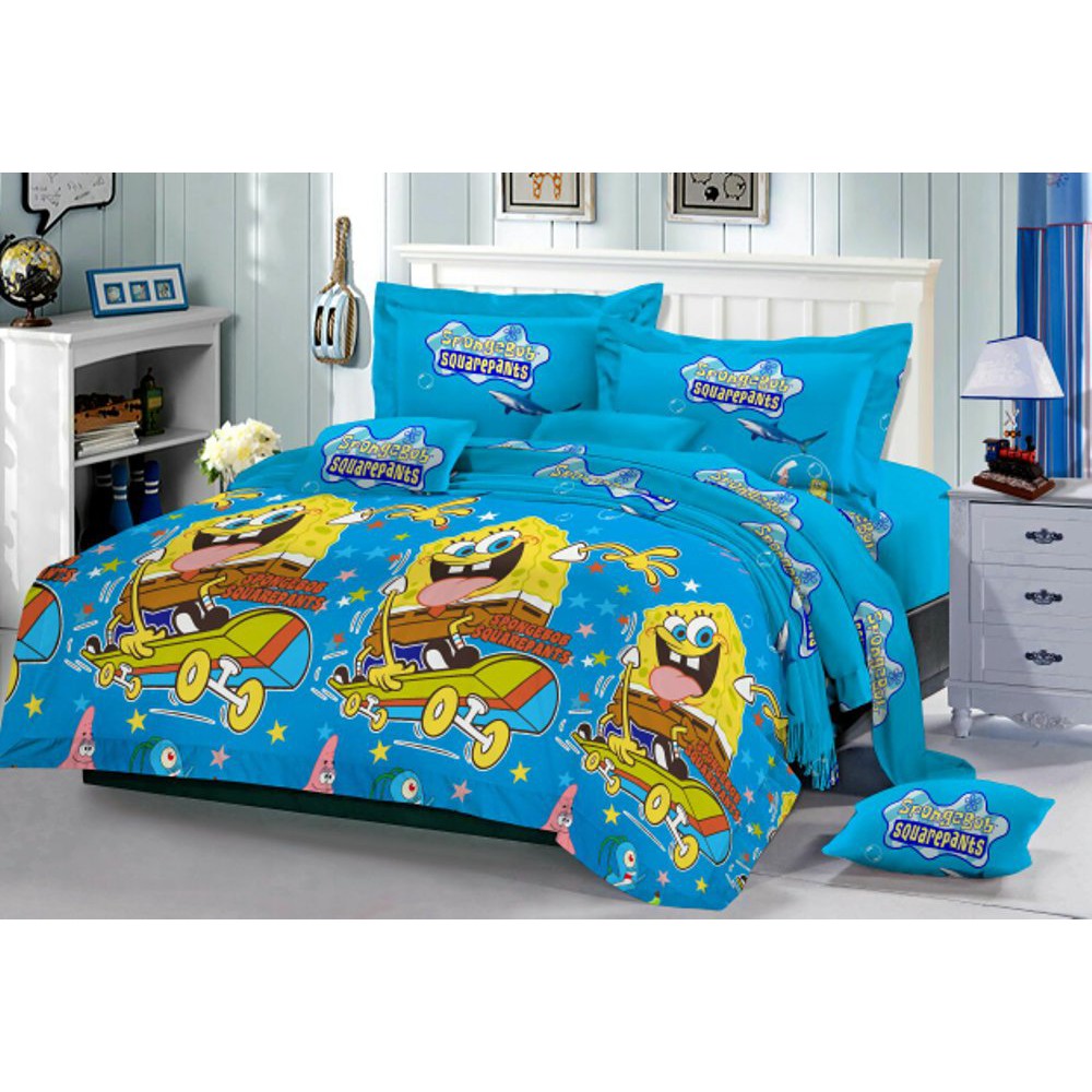 sprei spongebob 180   sprei 180 spongebob import Berkualitas