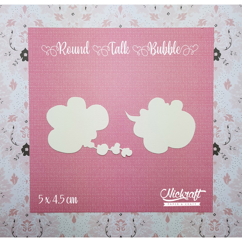 

ROUND TALK BUBBLE - Bahan Scrapbook
