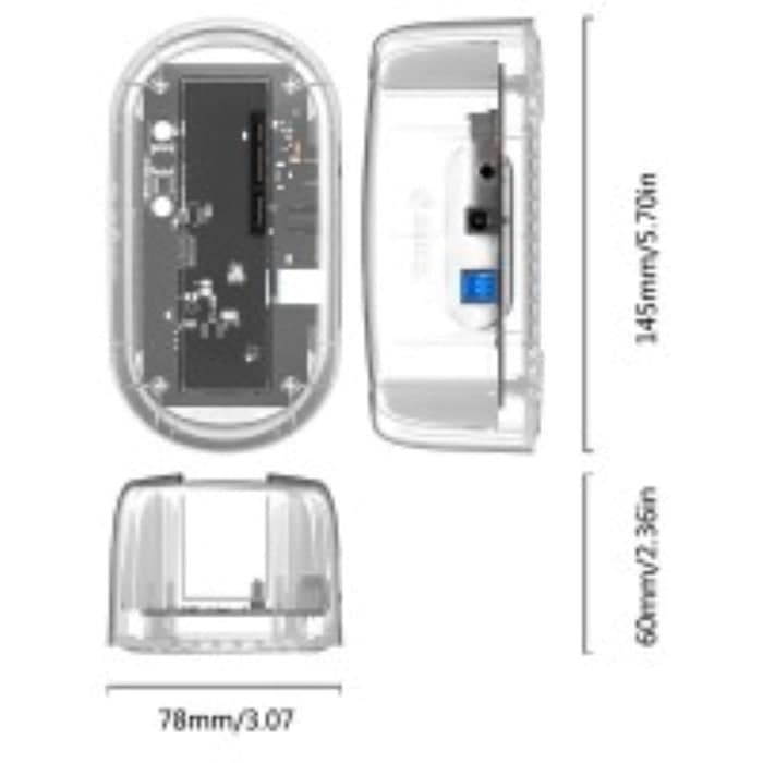 ORICO 6139C3 2.5/3.5 TRANSPARENT TYPE-C USB 3.1 GEN 1 HARD DRIVE DOCK