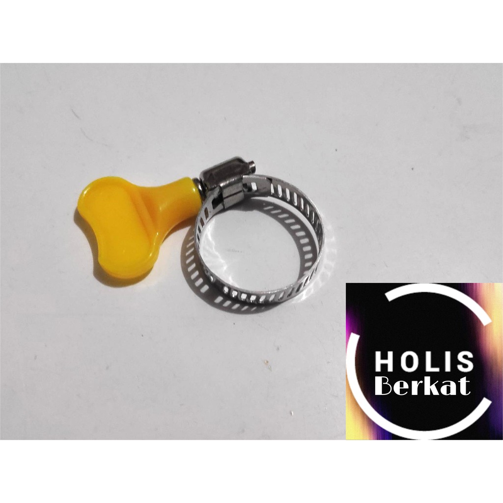 Hose Clamp With Handle / Klem Selang Kuping Stainless 7/8&quot;