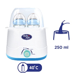 Baby Safe Twin Bottle Warmer Steril dan Penghangat ASI Isi 2 Botol