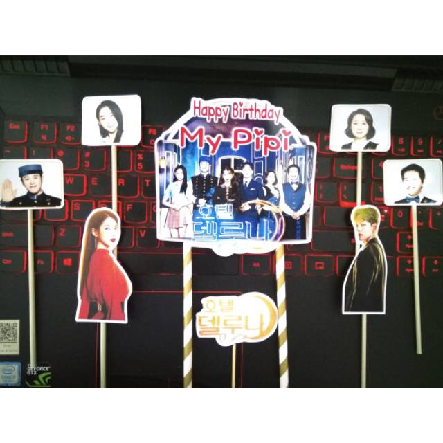 topper hiasan kue hotel del Luna delluna