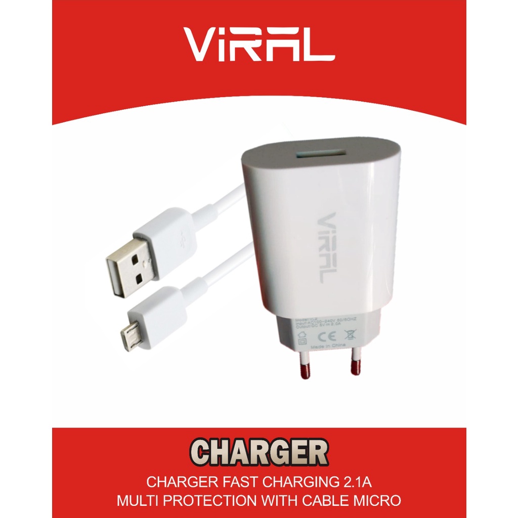 CHARGER VIRAL VL-02 2A FAST CHARGING