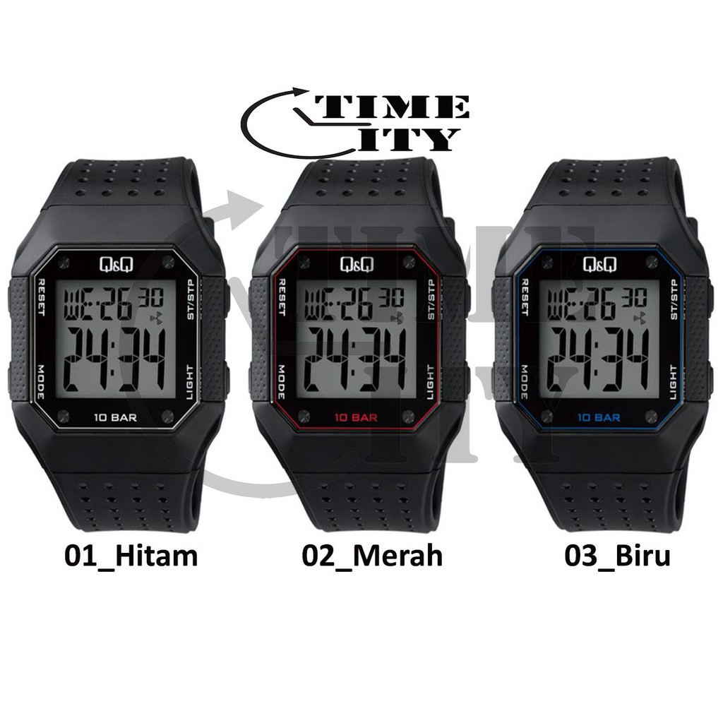 Q&amp;Q Original Jam Tangan Pria Digital Anti Air QQ M158 Ori Digital