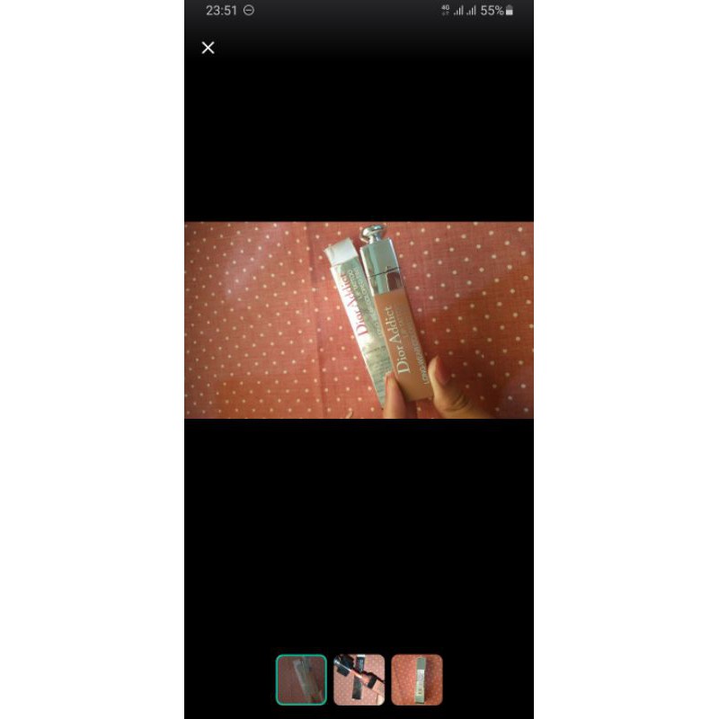 preloved dior lip tattoo