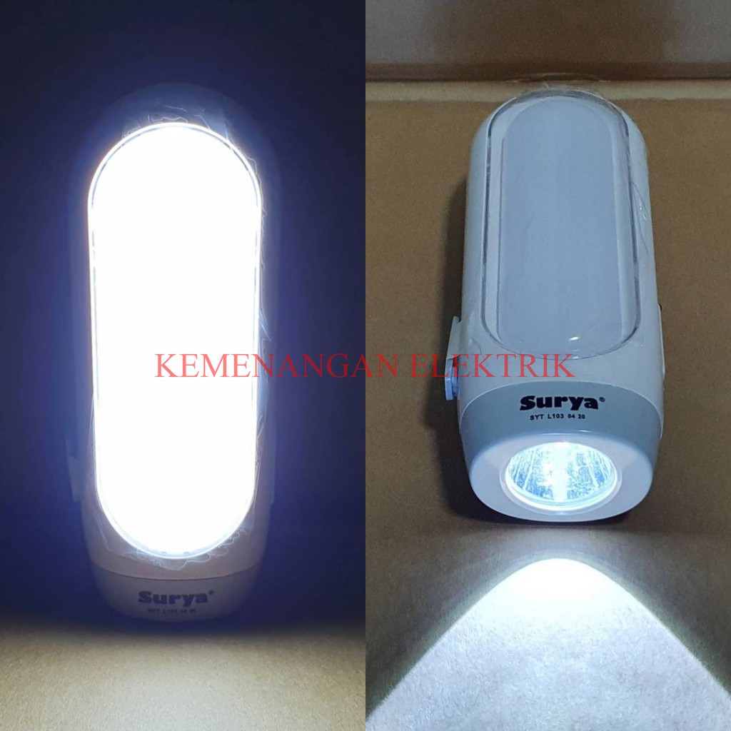 LAMPU EMERGENCY SURYA SYT L103 L 103 LED LAMP SENTER TERANG / LAMPU DARURAT