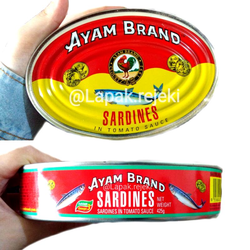 

Ikan Sardines Ayam Brand 425gram / Sardines With Tomato Sauce