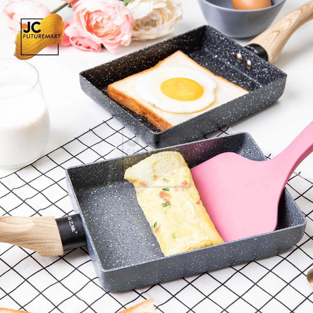 PANCI PENGGORENGAN TELUR OMLETTE TAMAGO NON STICK EGG FRYING PAN PF-0A