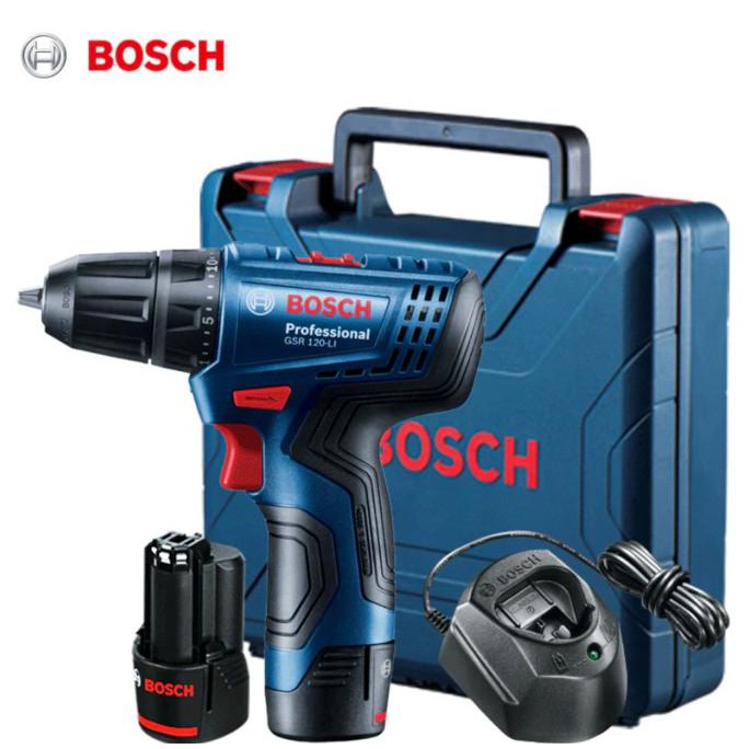 Bosch Gsr 120-Li Cordless Drill / Bor Baterai 12V Original