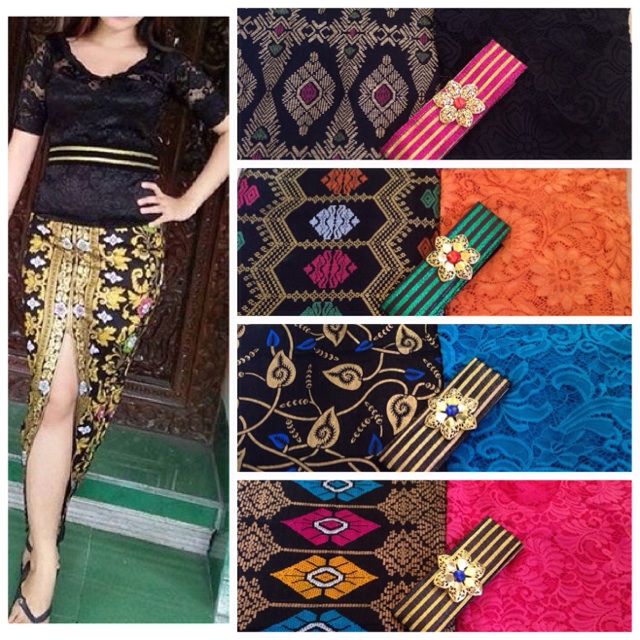 Set kebaya jadi wisuda leher v sofia