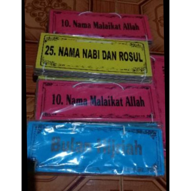 nama nama nabi .nama malaikat nama bulan hijriah