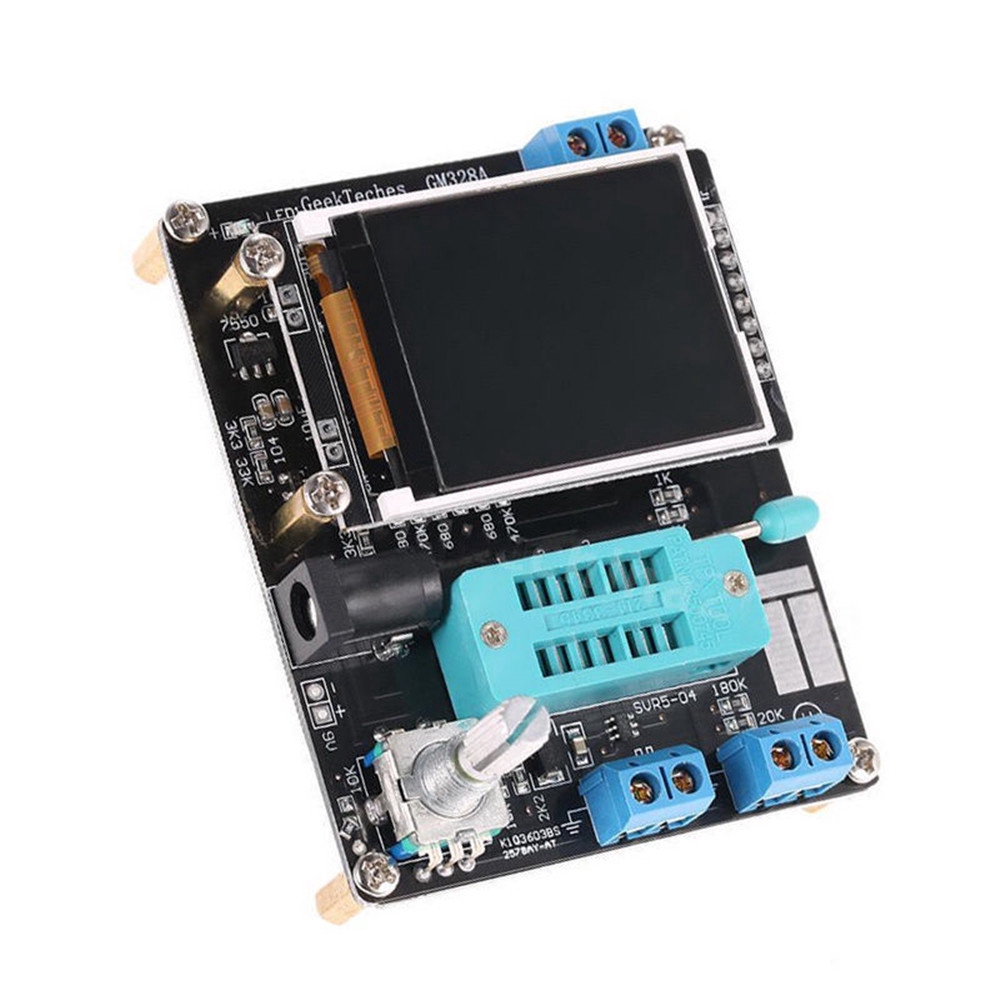 Transistor Tester Diode Esr Meter Pwm Generator Dengan Layar Lcd 1.8 Inch 160x128 Gm328B