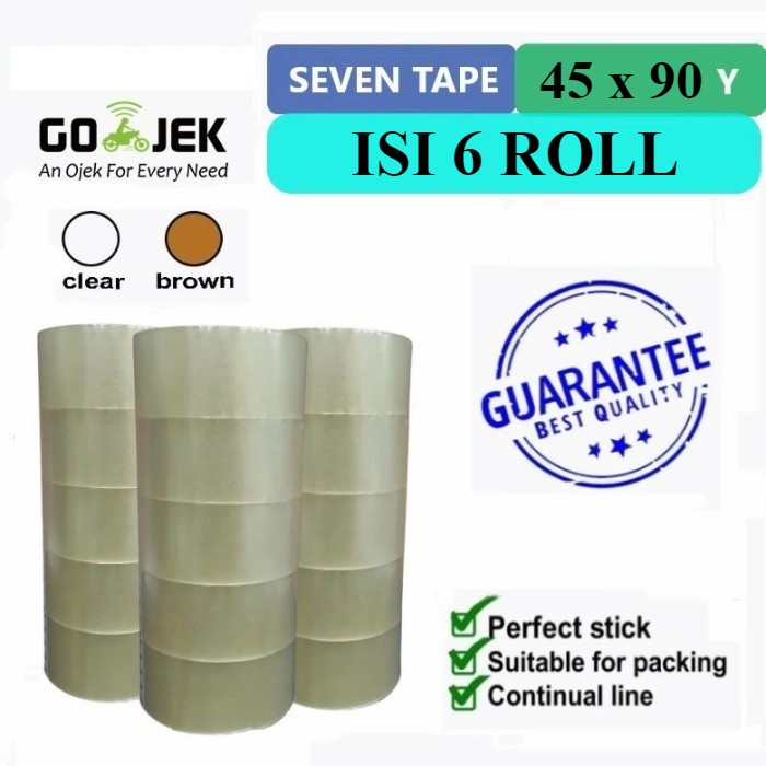

Aman 6 Roll Lakban Bening 45Mmx90 Yard Pack Isi 6 (Wib) 45 Mm 2 Inch Coklat Promo