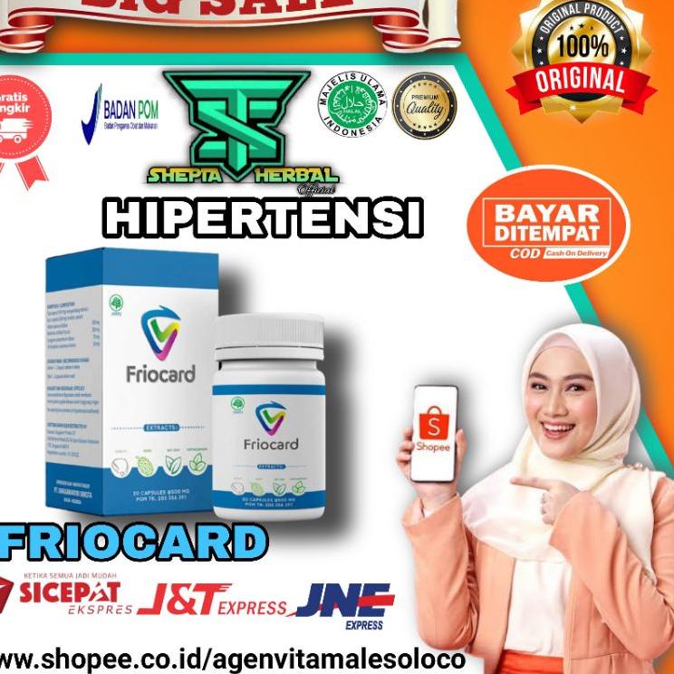 

[KODE PRODUK CAL7540] FRIOCARD ASLI OBAT HIPERTENSI DAN PEMBULUH DARAH HERBAL BPOM ORIGINAL
