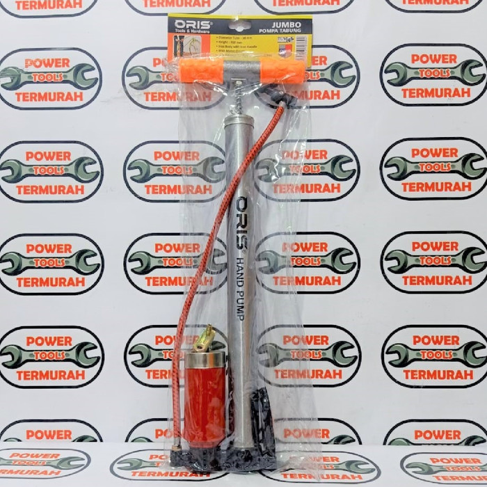 Pompa Angin Jumbo ORIS Ban Sepeda Tabung Full Meter Besi Bola