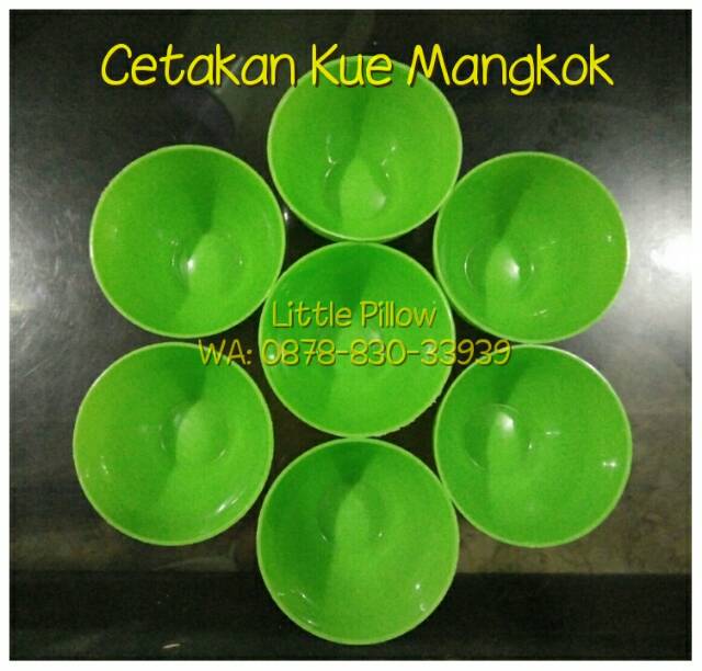 (KUE MANGKOK HIJAU) Cetakan Kue Mangkok Plastik / Cetakan Kue Apem / Cetakan Kue Basah