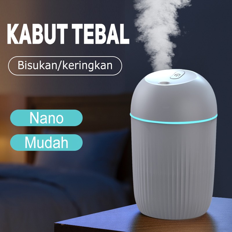 COD✨Humidifier USB Charging Purifier Lampu LED Diffuser Portabel Mini