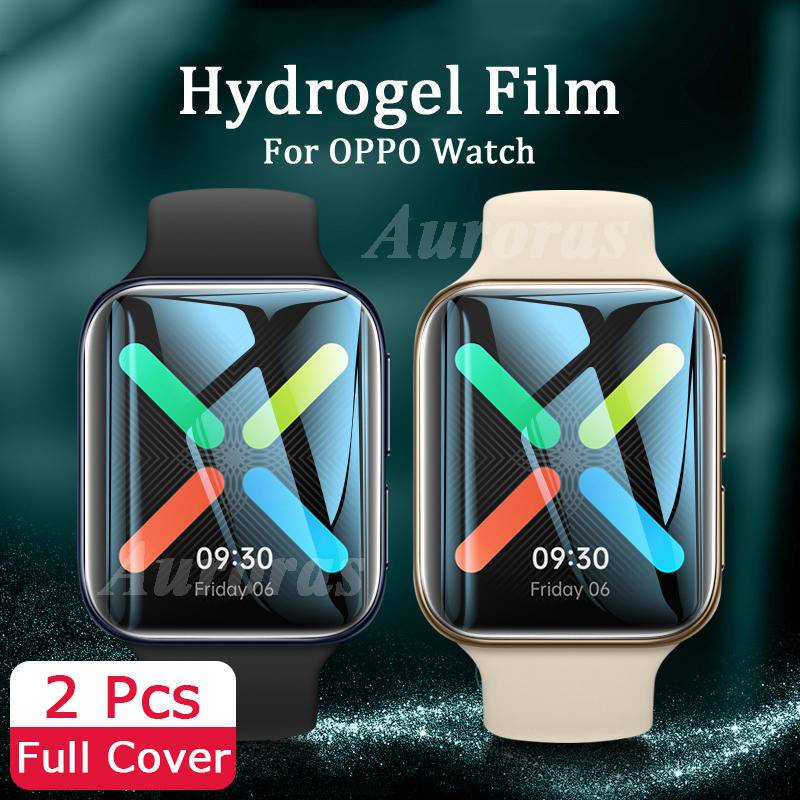 2pcs Lapisan Hydrogel Pelindung Layar Smartwatch OPPO Watch Free 2 41mm 42mm 46mm