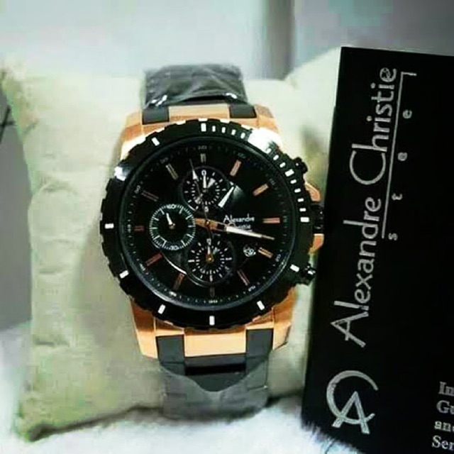 Alexander christie AC 6141 rose gold black