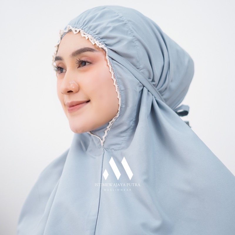 Mukena Katun Polos Renda Besar || Mukena Dewasa murah