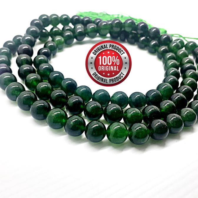 TASBIH BATU GIOK HIJAU 99 BUTIR 10 MM