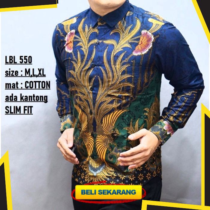 BAJU BATIK PRIA SLIM FIT BATIK PRIA SLIM FIT KEMEJA BATIK PRIA LUIGIBATANI LBL550