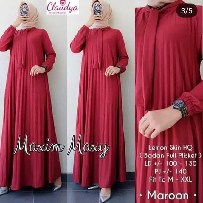 "MPW.10Jn22ᴼ" GAMIS PLISKET MAXY JUMBO/ GAMIS PLISKET PAULINA / GAMIS MUSLIMAH DEWASA