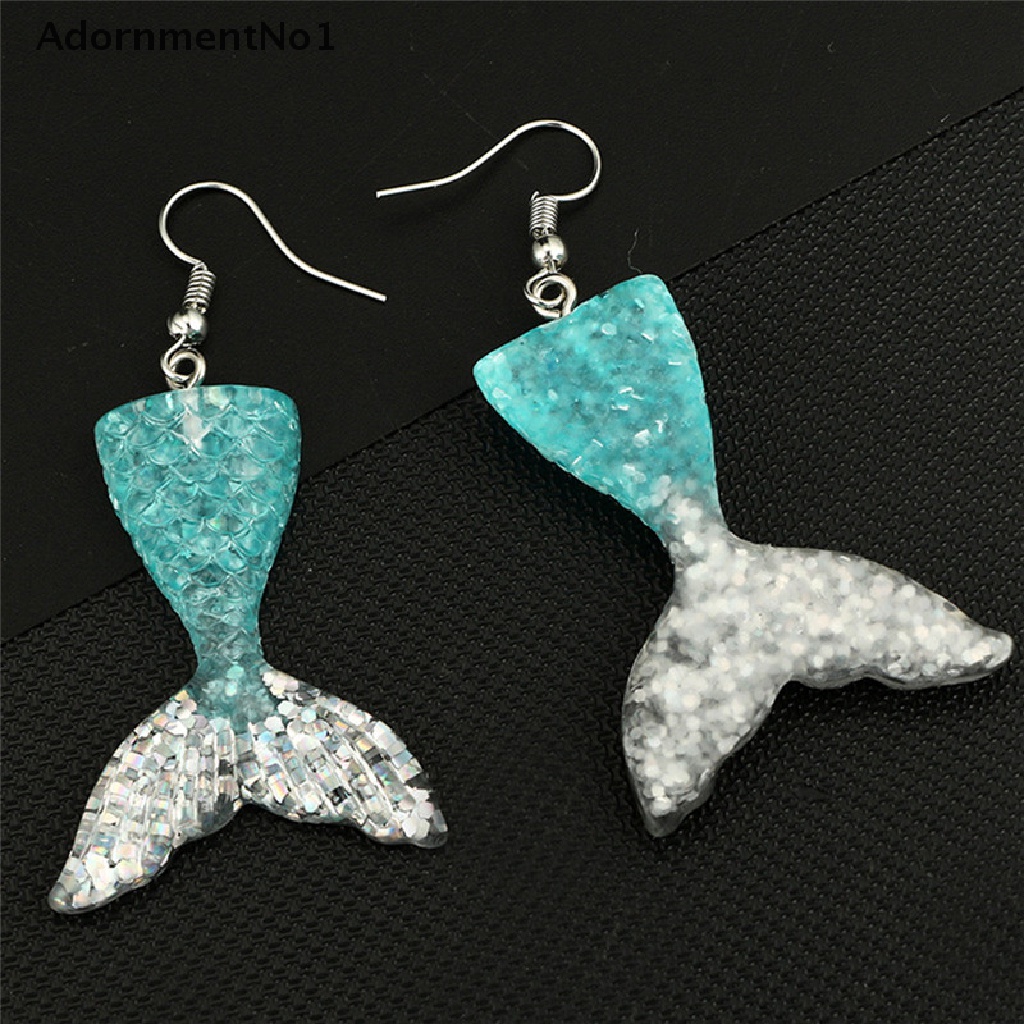 [AdornmentNo1] Handmade Drop Dangle Earrings Mermaid Fish Tail Ear Stud Earrings Woman Jewelry [new]