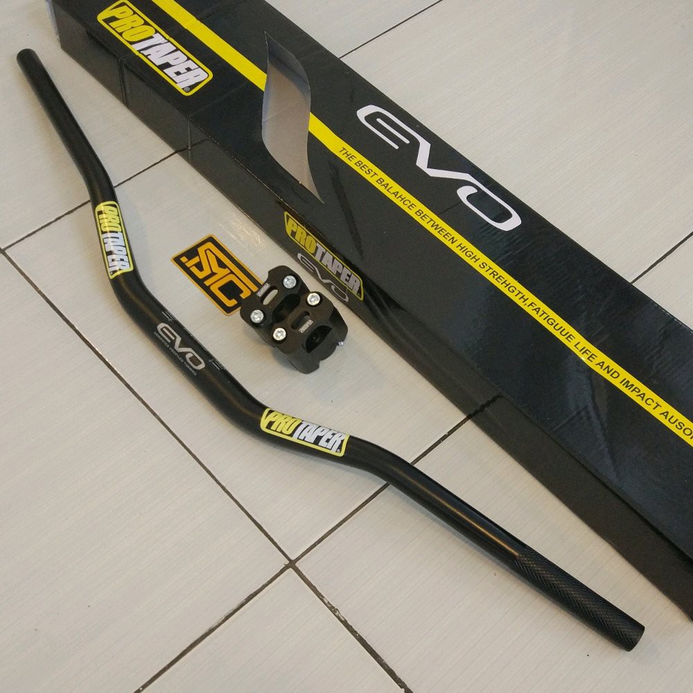 Jual Stang Fatbar dan Riser Protaper EVO Lowbar Hitam | Shopee Indonesia