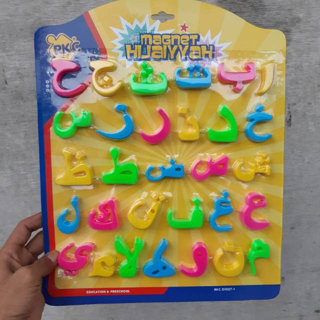 Mainan Huruf Hijaiyah Magnet - Magnetic Letter Arab Anak Edukatif