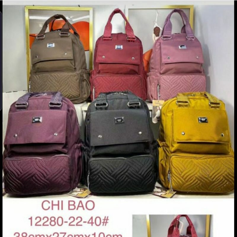 Tas chibao import 2 fungsi bisa ransel dan tenteng 12280-22 kanvas